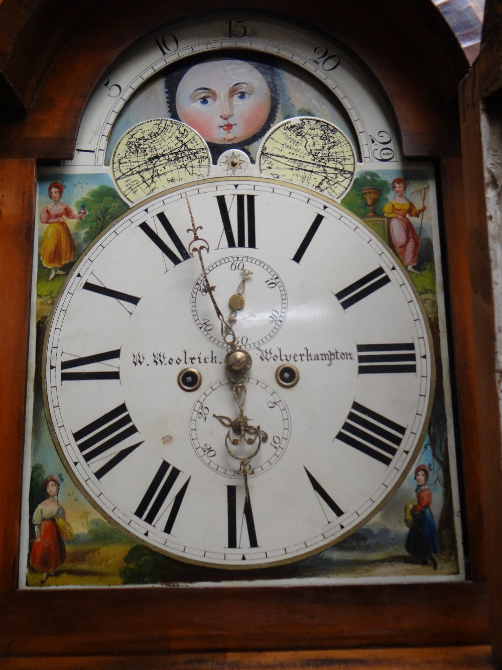 A good nineteenth century marquetry encased eight-day longcase clock with unusual marquetry with - Image 2 of 2