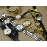 A parcel of ladies & gents watches Condition Report: please request via email. Condition reports not