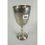 A silver chalice of plain form, 7.4oz, London 1919 Condition Report: please request via email.