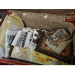 A suitcase of postcards, vintage scrapbook & contents ETC Condition Report: please request via