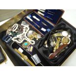 A parcel of costume jewellery & watches ETC Condition Report: please request via email. Condition