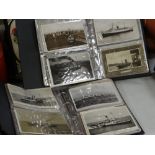 Two albums of mainly maritime postcards Condition Report: please request via email. Condition