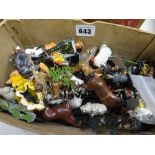 A quantity of loose vintage Britains Ltd farm animal lead figures Condition Report: please request