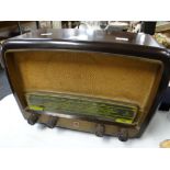 A Phillips Bakelite radio Condition Report: please request via email. Condition reports not stated