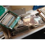 A quantity of mixed postcards & ephemera Condition Report: please request via email. Condition