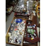 A large quantity of modern collectable porcelain and other thimbles and stands Condition Report: