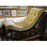 Late nineteenth / early twentieth century ebonized child's rocking chair