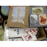 A vintage postcard album & contents including early twentieth century humorous together with a