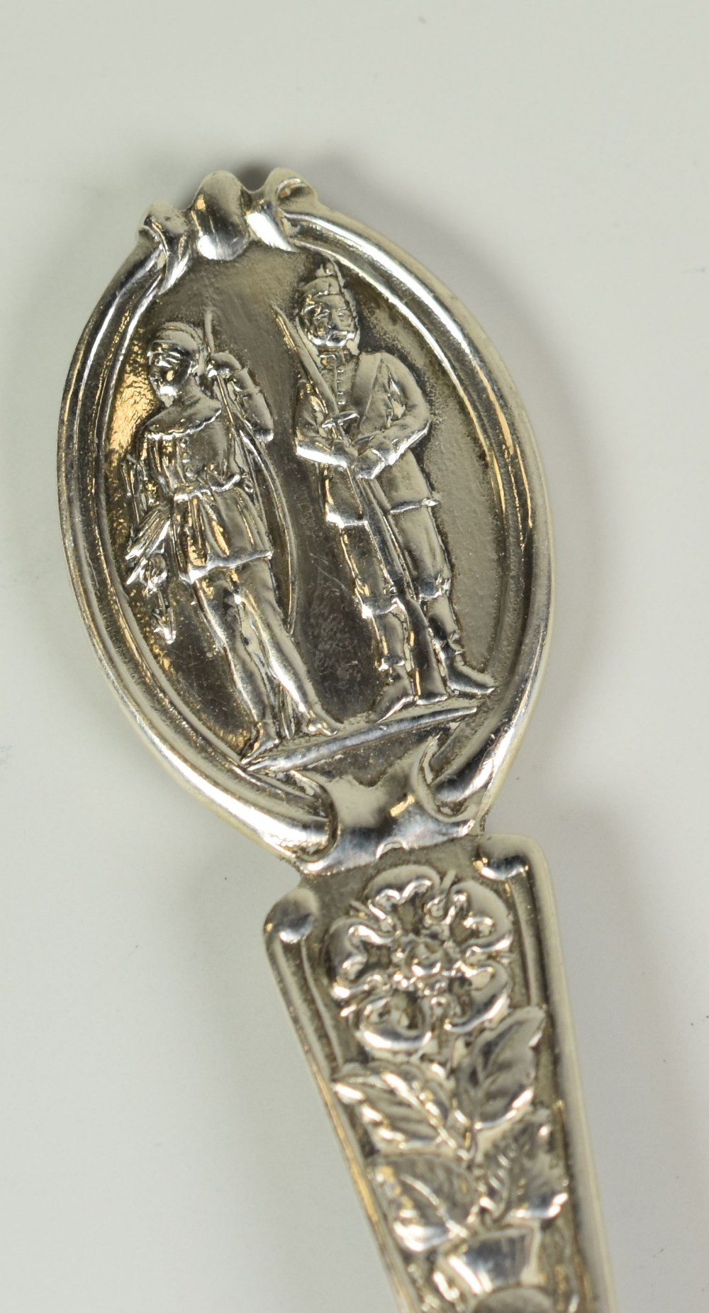 MATCHED SET OF FOUR SILVER TEA SPOONS, having National Rifle Association Emblem and individually - Image 2 of 2
