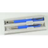 MODERN BLUE PARKER VECTOR FOUNTAIN PEN & BALLPOINT SET in original box