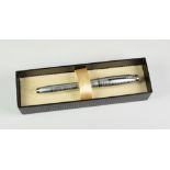 MODERN SILVER-BLUE PEARL PARKER URBAN PREMIUM ROLLERBALL PEN in original box