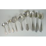 GROUP OF ASSORTED MAINLY SILVER FLATWARE to include Kristensen and Abrahamsen comprising spoons,
