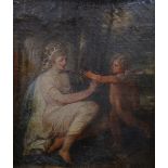 RICHARD WESTALL RA oil on canvas - entitled 'Venus & Cupid', 24 x 20cms Provenance: 1918 dated