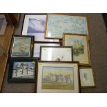 A quantity of framed pictures & prints