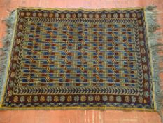 A vintage-style woollen rug