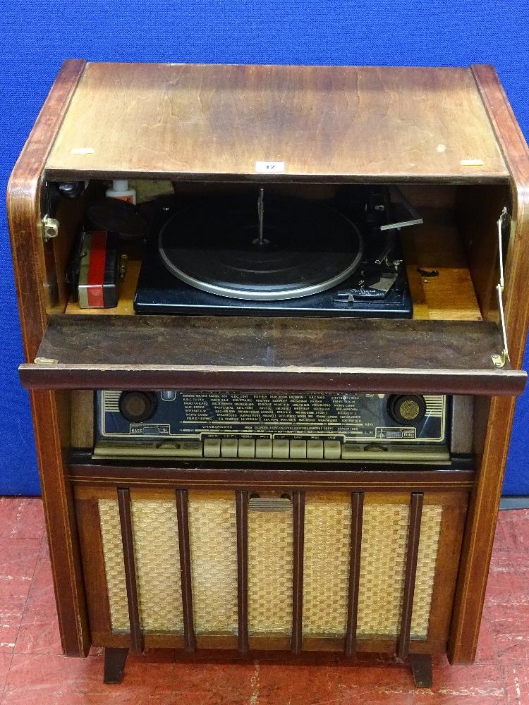 Vintage Ariston radiogram with Garrard 2025 TC turntable E/T