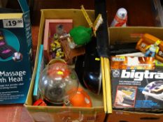 Parcel of various novelty items including vintage 'Big Track' etc E/T