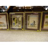 Four French Art Deco prints, signed 'Tito'