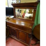 Mirror backed sideboard with two drawers and two cupboards