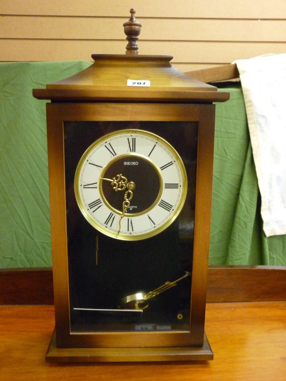 Modern Seiko pendulum wall clock