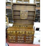 Modern sideboard and a matching dresser, made in Spain by Navarro Argudo