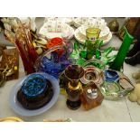 An excellent parcel of art glassware and similar items