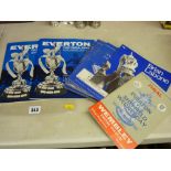 Parcel of vintage Everton Football Club programmes