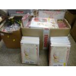 Boxed quantity of Christmas cards and gift wrap, an additional loose quantity of 'Grand-daughter'