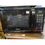 Black Samsung Smart microwave oven E/T