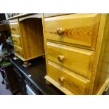 Pine six drawer dressing table