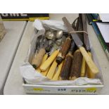 Parcel of bone handled and other flatware including good carvers