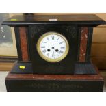 Excellent large size slate mantel clock