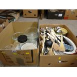 Quantity of mixing bowls and a mixed box of vintage and other kitchenalia