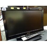 Toshiba small screen LCD TV with remote control E/T