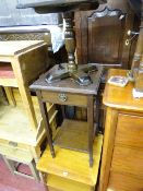 Small Nathan two tier occasional table, a single drawer occasional table and one other