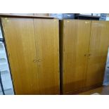 Mid Century Meredew large wardrobe and a matching smaller wardrobe