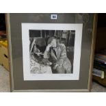 Nicholas Sinclair signed limited edition (6/150) photographic study of Sir Kyffin Williams RA,