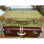 Two vintage suitcases