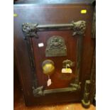Vintage cast iron safe with key
