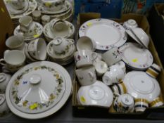 Royal Doulton 'Larchmont' part tea and dinner service and a further mixed box of tableware