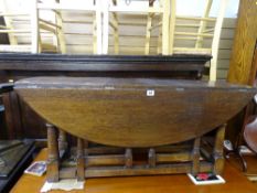 Oval gate leg Priory style coffee table