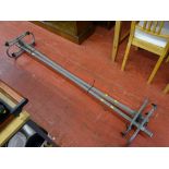 Pair of possibly van adjustable roof bars, approx 195 cms long