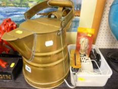Large brass watering can