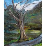 FELICITY ELPHICK oil on canvas, entitled 'Tree Scape', signed & dated 2017, 60 x 49.5cms