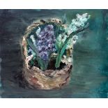 FELICITY ELPHICK oil on board, entitled 'Hyacinths', signed & dated 2018, 25.5 x 30cms