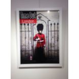BANKSY limited edition (1/5000) poster - 'Self Portrait for Time Out', unsigned, dated 2010, 74.5 x