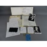 THE BEATLES - a small autograph album and loose quantity of signatures including verified Paul