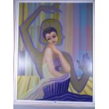 TED DUMMETT RCA oil on board - titled 'Study for the Ballerina', signed and titled verso, dated 1979