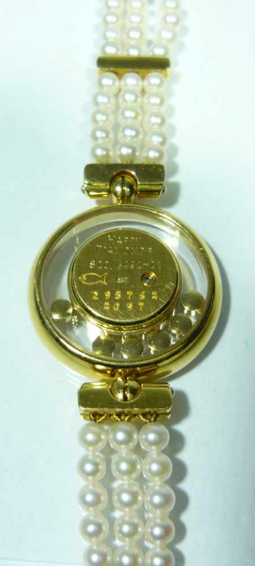 Chopard. Happy Diamant. Modellnr. 204492-0002. 750er GG. Dreireihiges Perlarmband. Zahlreiche - Bild 3 aus 9