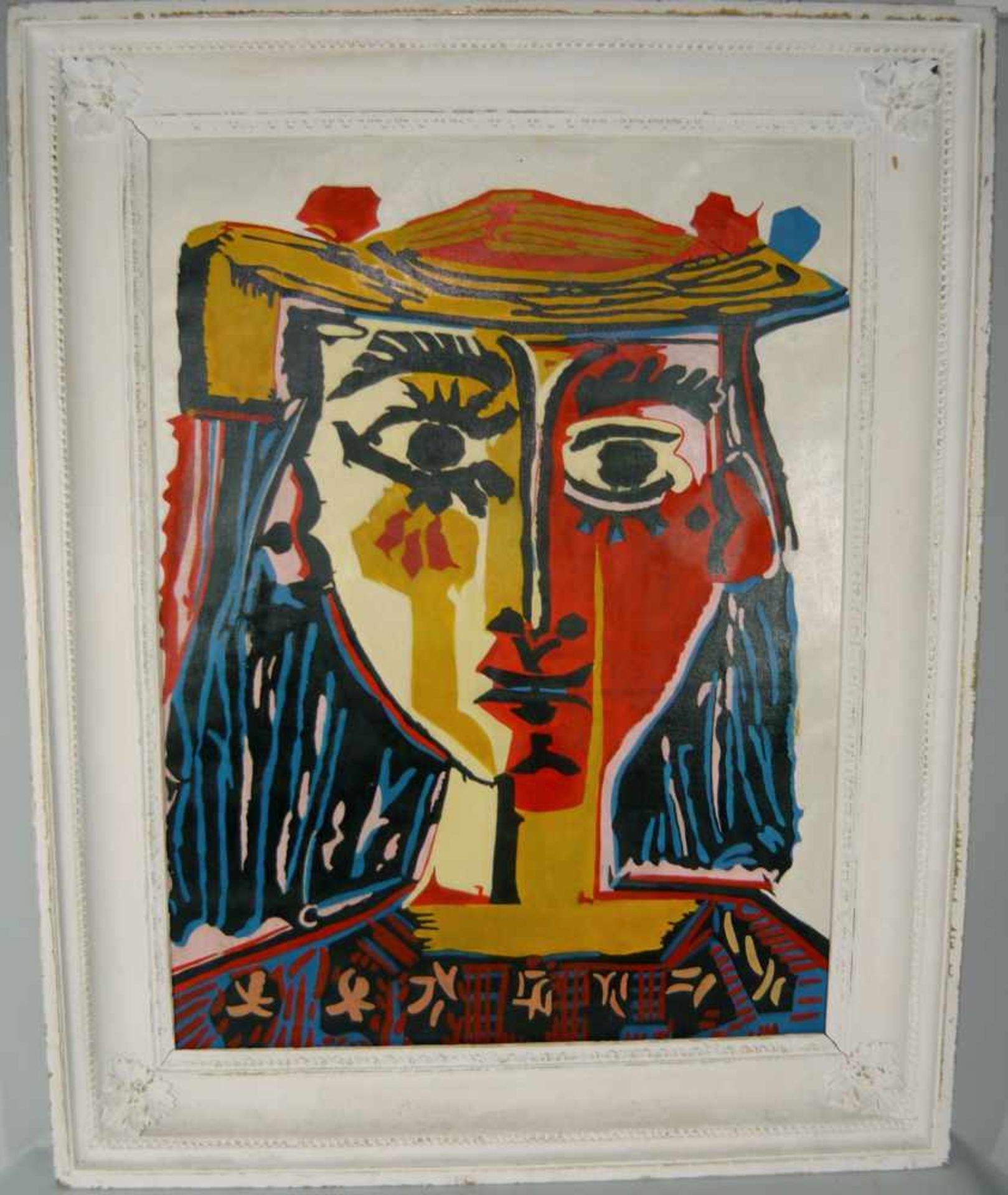 Unbek. Künstler. Portrait eines Mädchens. Öl/LW. Wohl 20. Jhdt. Rahmen ca. 75x94 cm. Unbek.